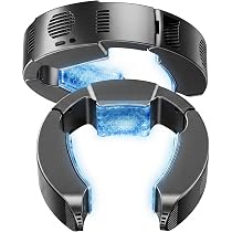 ネッククーラー 首掛け扇風機 1秒で瞬間冷却！ 冷却プレート ペルチェ素子 黒色 Amazon | ネッククーラー 冷却プレート【30000mAhバッテリー付き＆2026